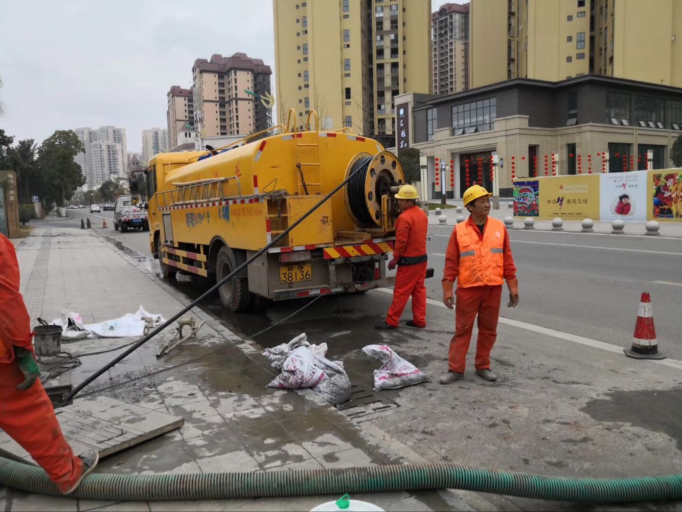 三台排污管道清淤-管道清洗